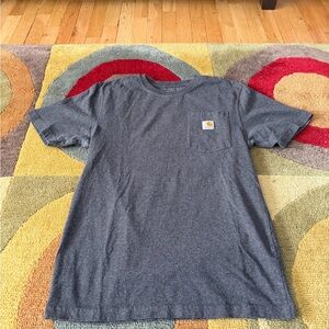 Carhartt Original Fit Heavyweight Short Sleeve Pocket T-Shirt Grey Size Small